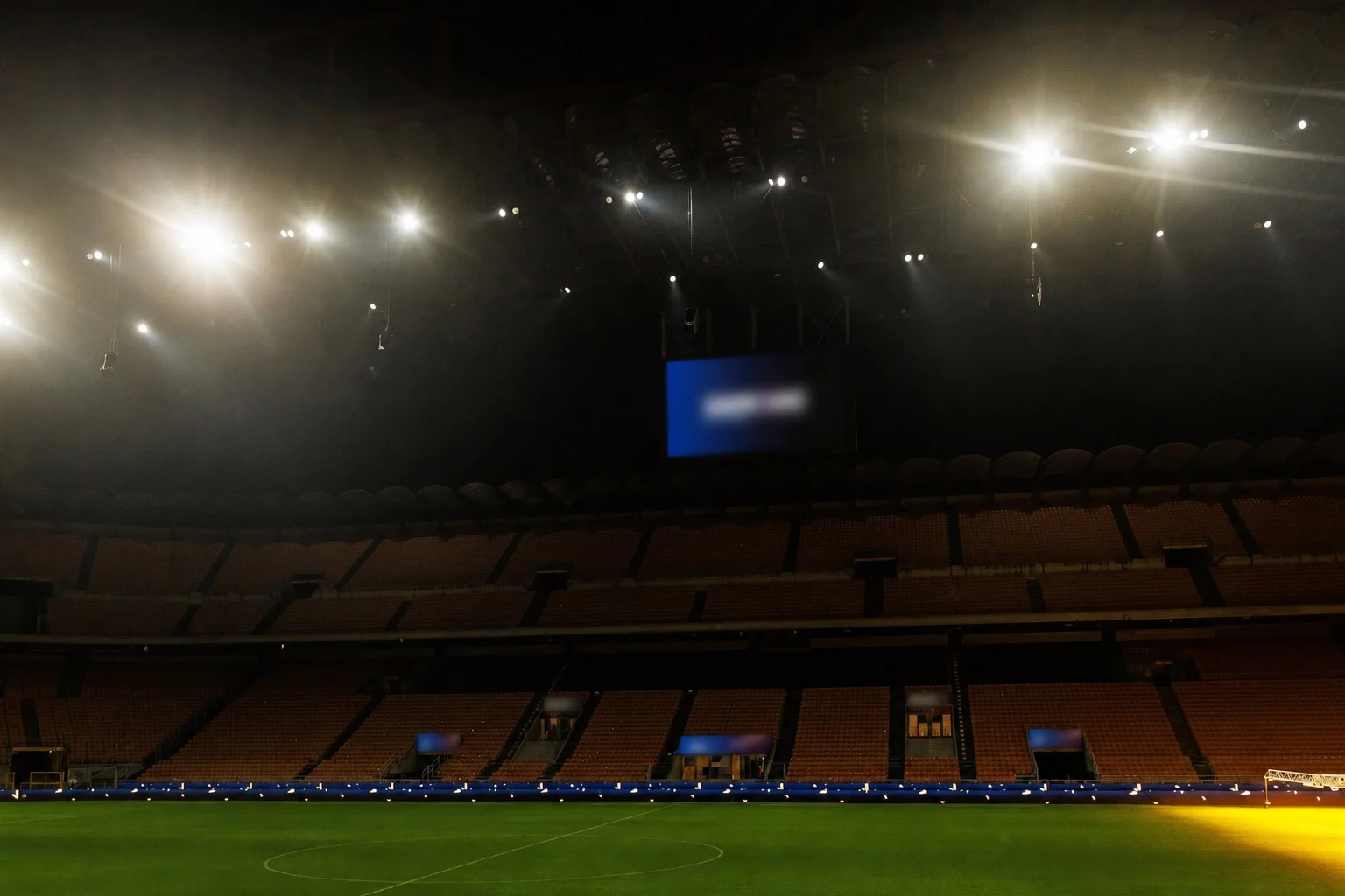 Стадион San Siro, подготовленный для корпоративной церемонии KIT Solutions