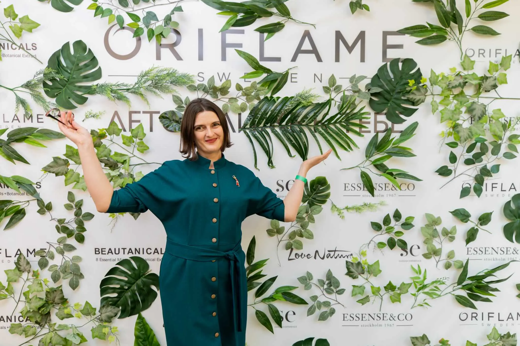Брендированная welcome-зона Oriflame в лобби отеля