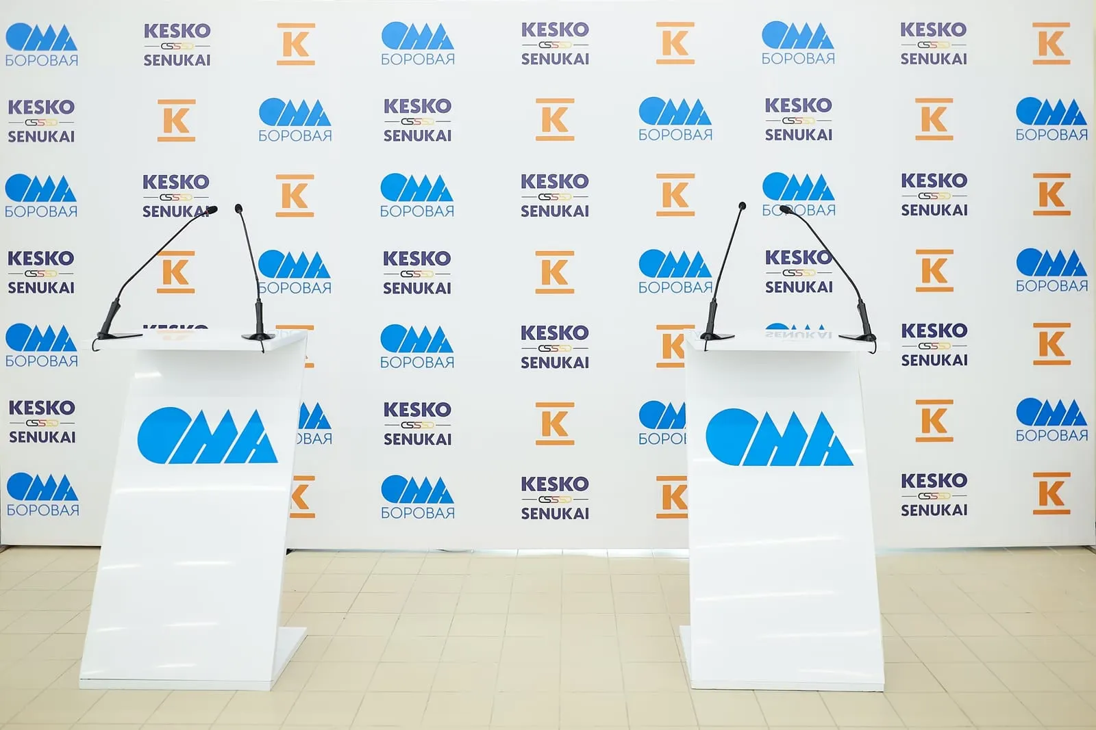 Брендированная зона ОМА и Kesko Senukai на открытии магазина