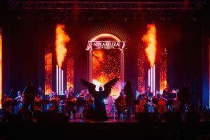 Эффектные спецэффекты на юбилее компании Минск