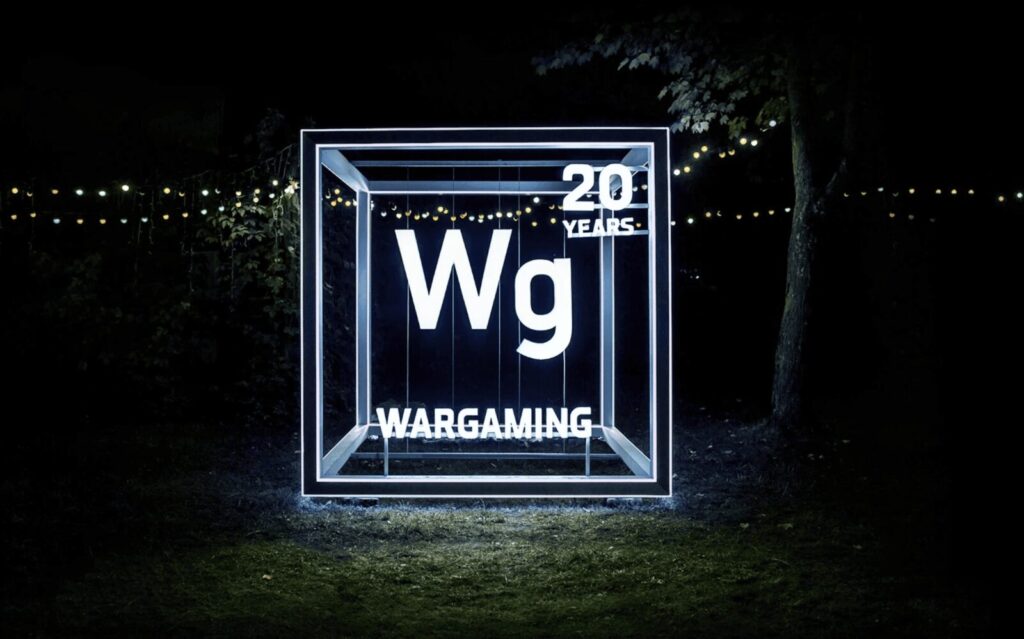 Сцена open-air юбилея Wargaming 20 лет в Минске